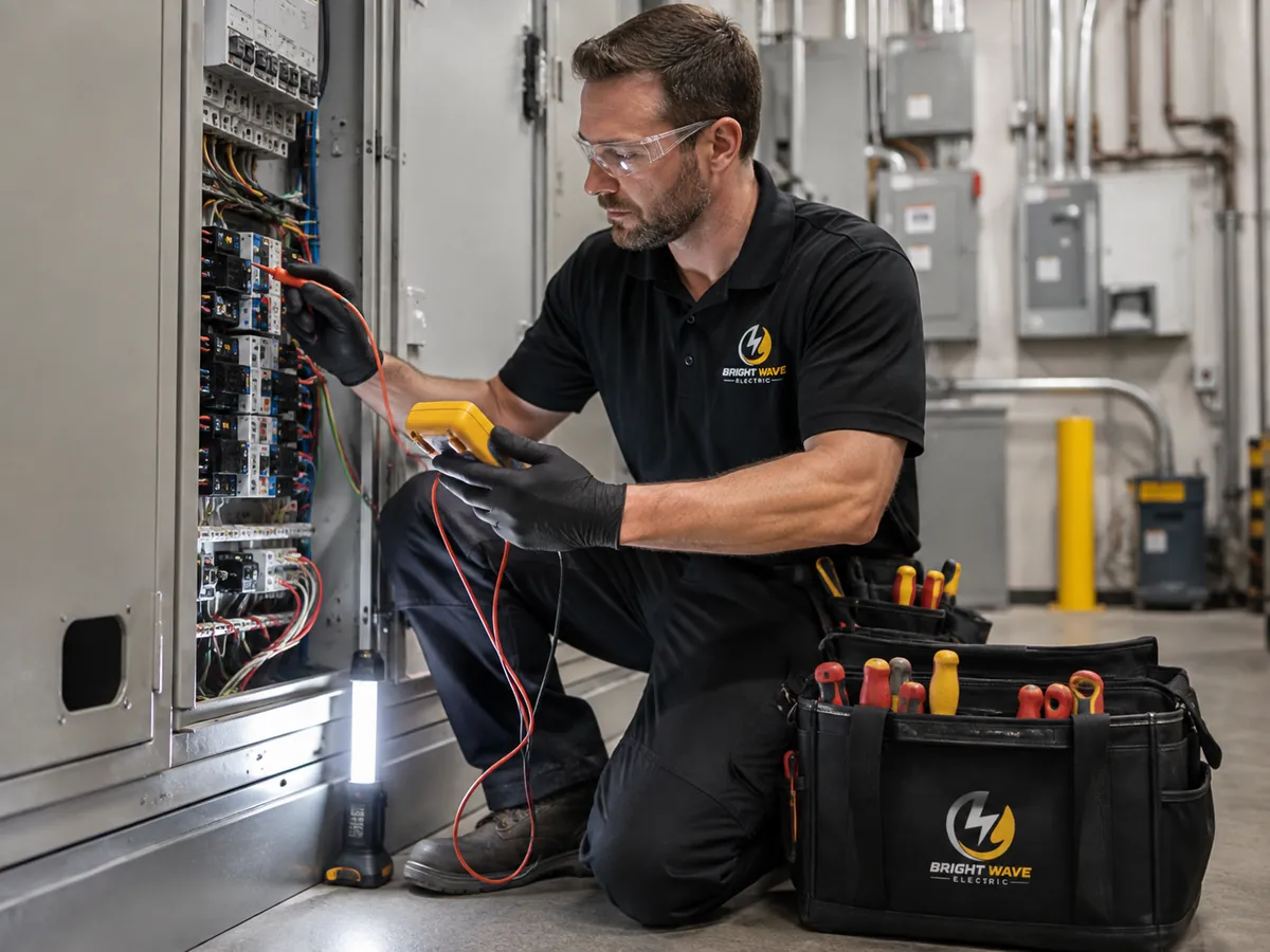 Commercial electrician services by Bright Wave Electric in Henderson, NV
