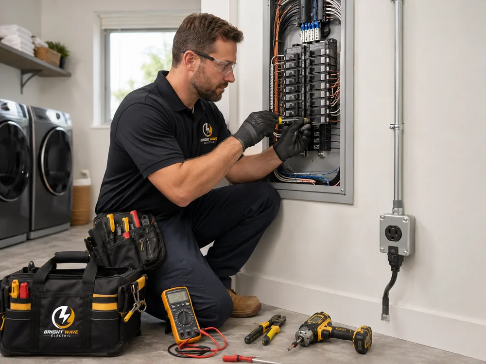 Dedicated circuit installation by Bright Wave Electric in Henderson, NV