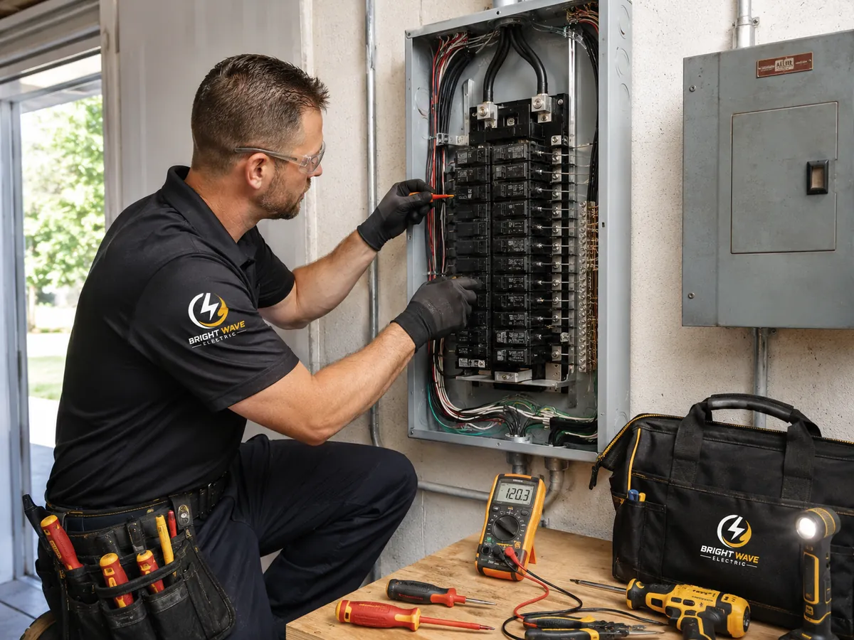 Electrical panel upgrade and replacement by Bright Wave Electric in Henderson, NV