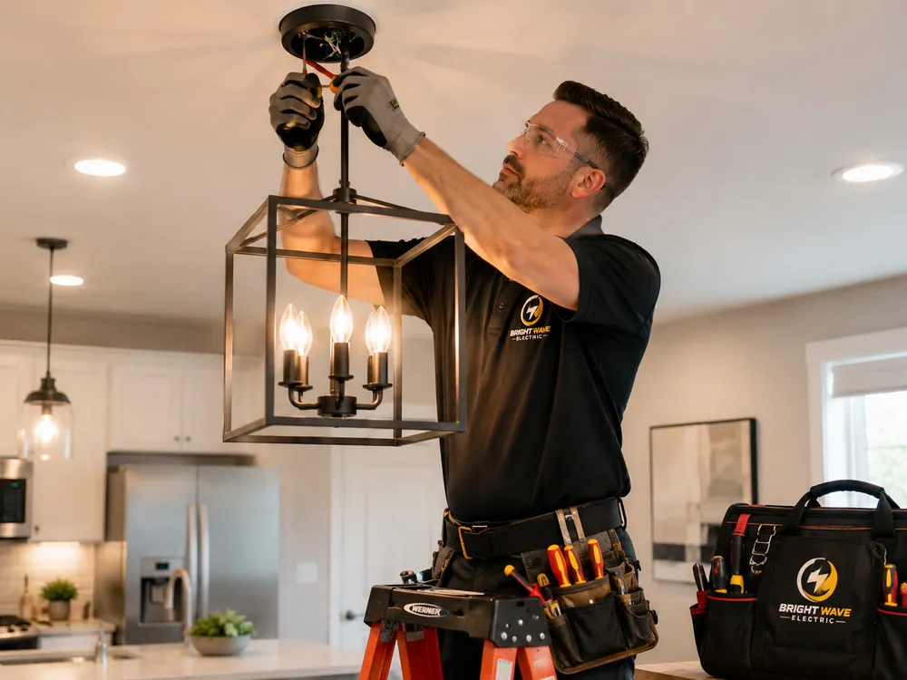 Lighting installation and repair by Bright Wave Electric in Henderson, NV